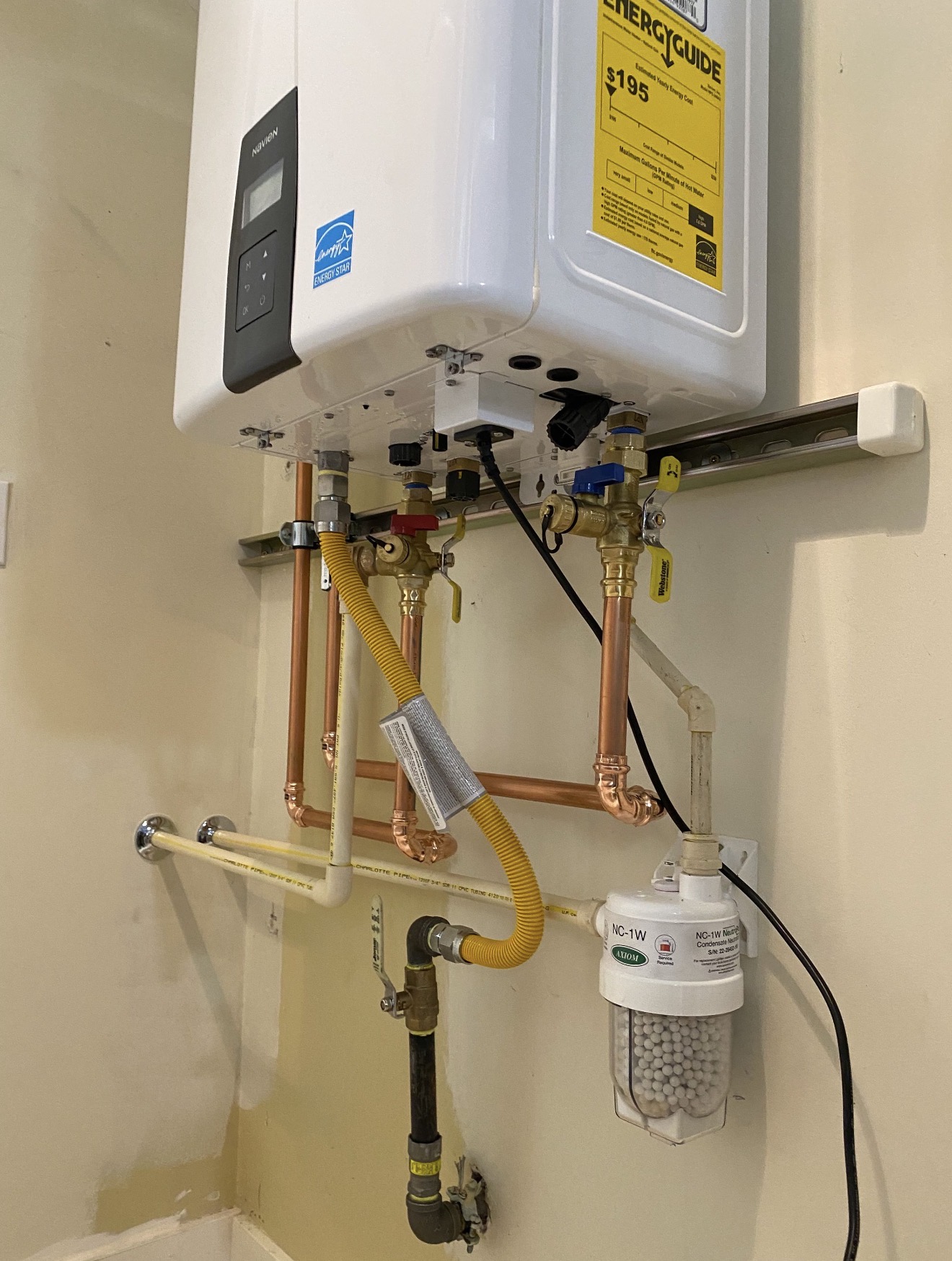 Tankless water heater installation completed by Taylor Made Plumbing & Drains in Vancouver WA